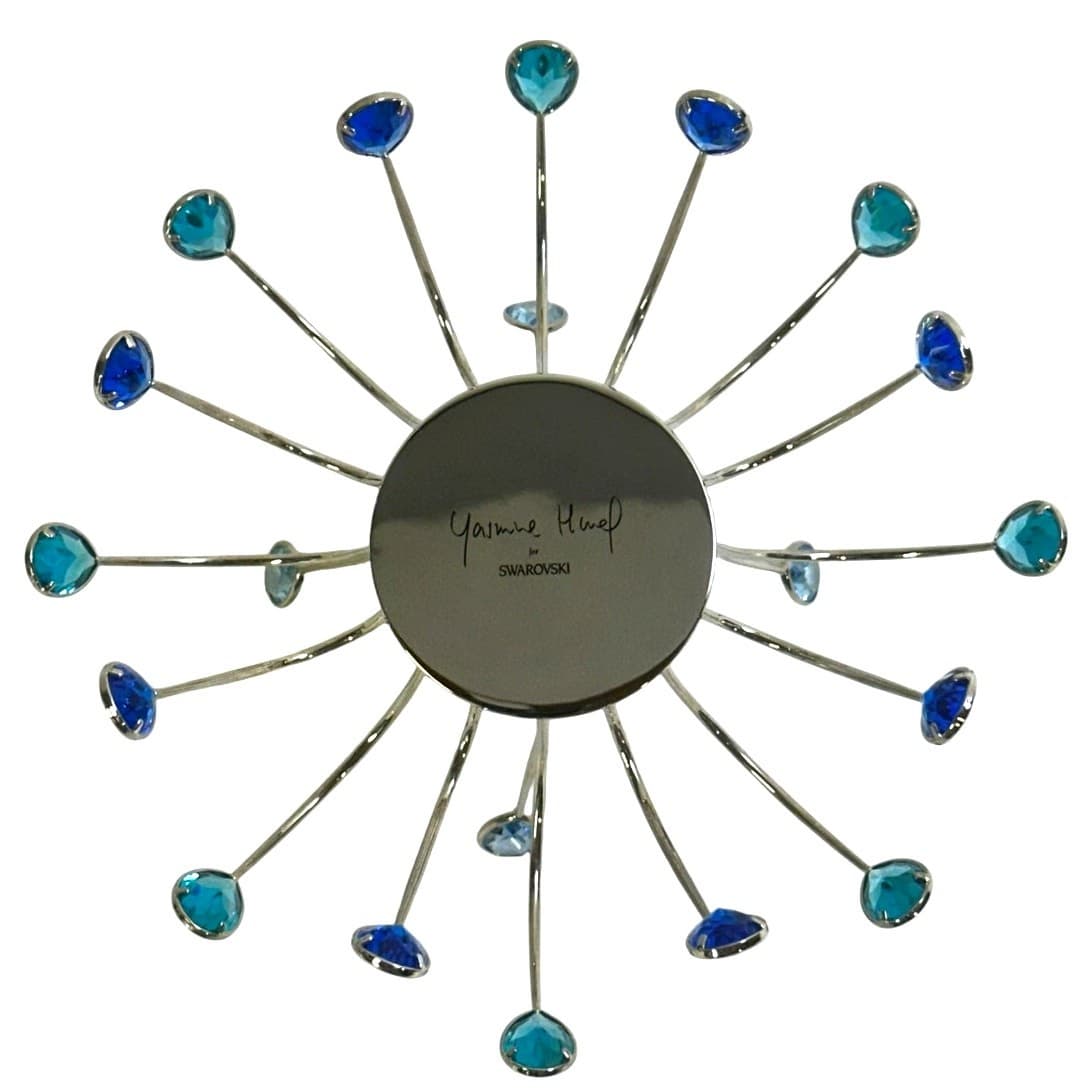 Swarovski Yasmine Hurel 'Crystal Jewels' Signed Sapphire Crystals Tea Light-Rare - Thumbnail 7