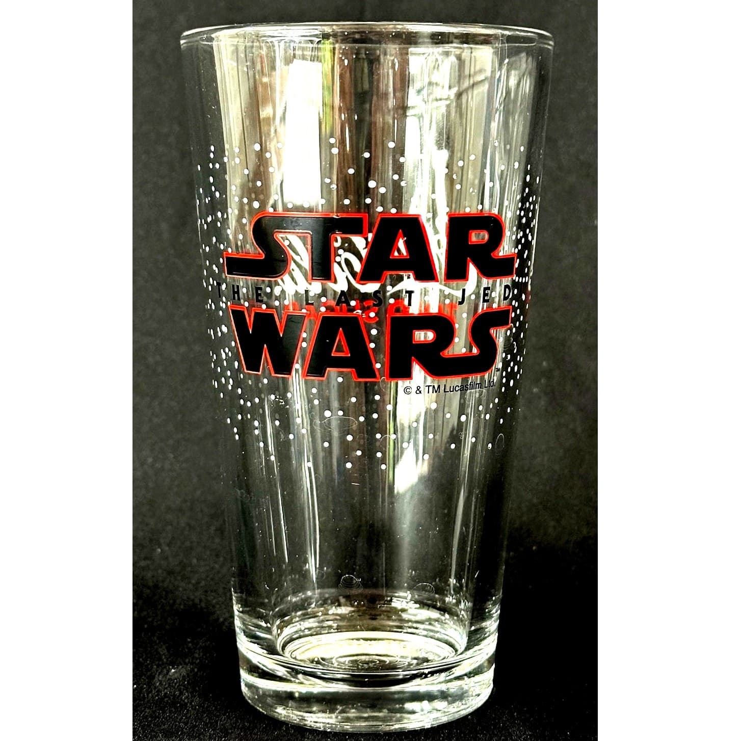 Star Wars The Last Jedi Collectible Coca-Cola Coke Zero 6-1/4" Glass Vintage