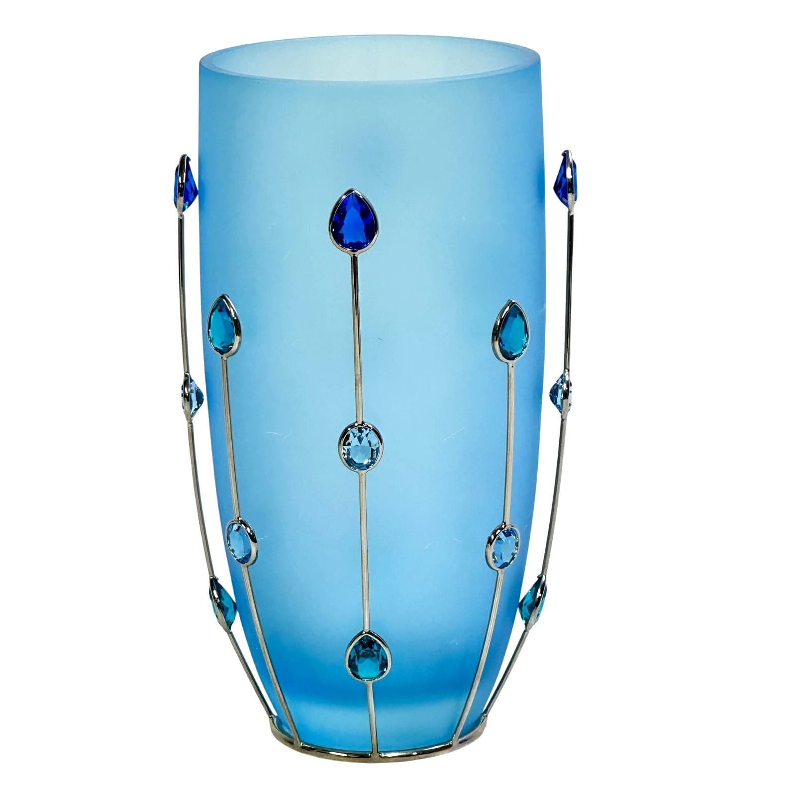 Swarovski Yasmine Hurel 2005 Jewels Capri Blue Vase Aquamarine/Blue Zircon-Rare - Thumbnail 2
