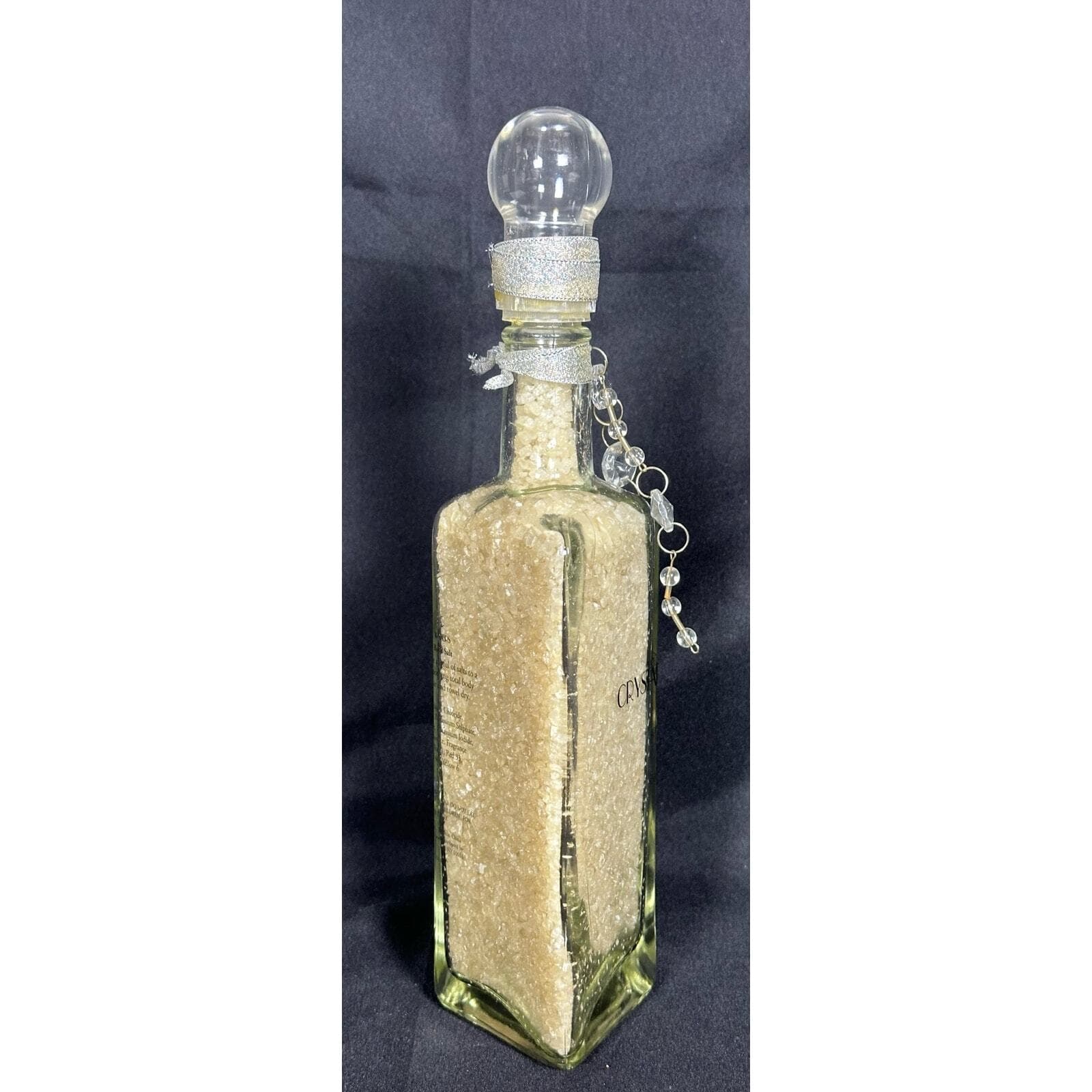 Crystal Waters Gardenia Vegan Bath Salt in 16-ounce Decorative Gift Decanter - Thumbnail 6