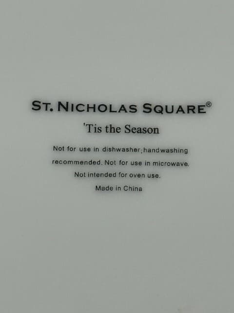 St. Nicholas Square "Tis the Season FA LA LA LA Snowman 9" plate - Thumbnail 3