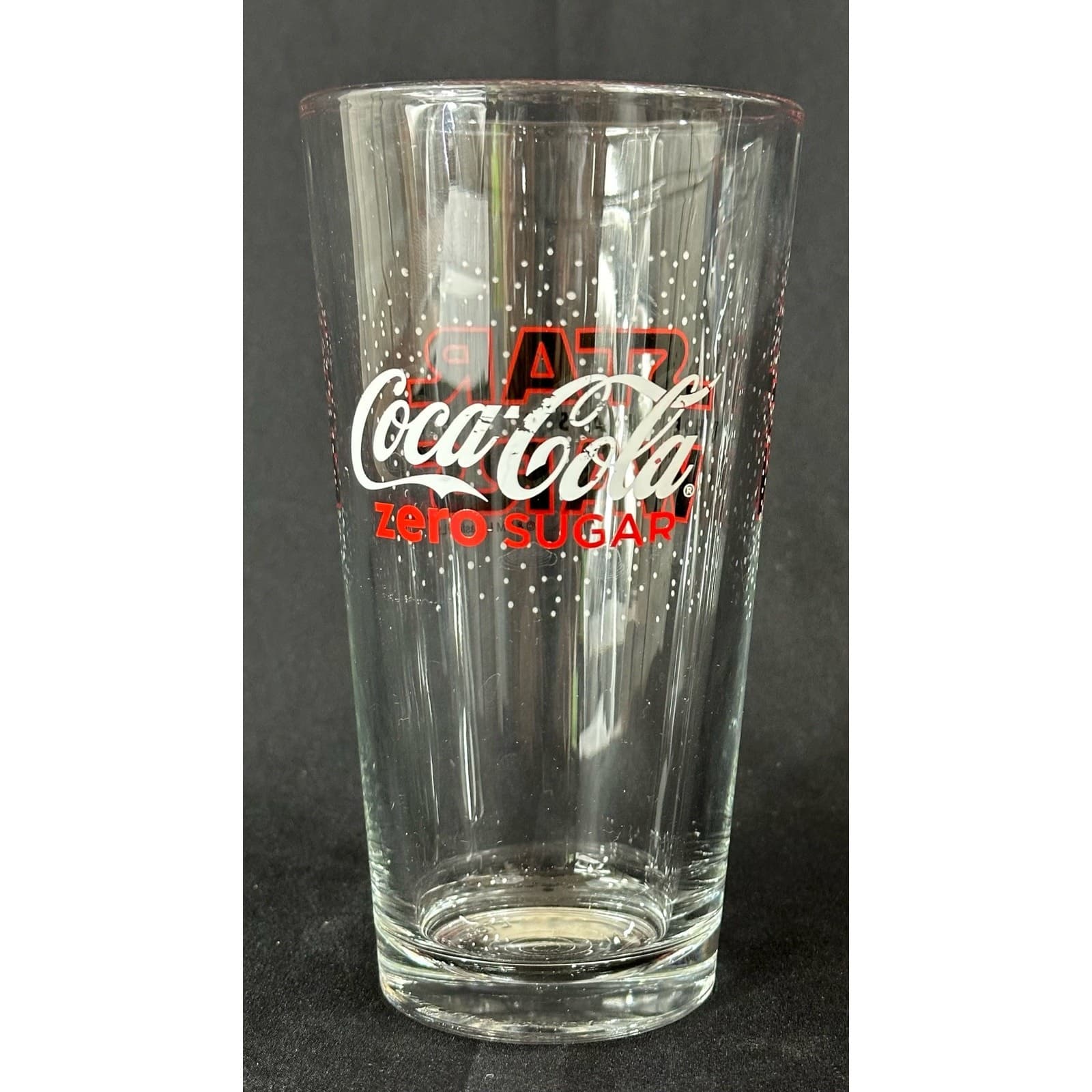 Star Wars The Last Jedi Collectible Coca-Cola Coke Zero 6-1/4" Glass Vintage - Thumbnail 2