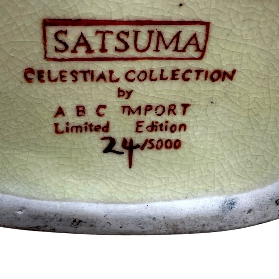 Satsuma Celestial Collection C. Lee Limited Edition Signed 18" Vase/Urn #24/5000 - Thumbnail 12