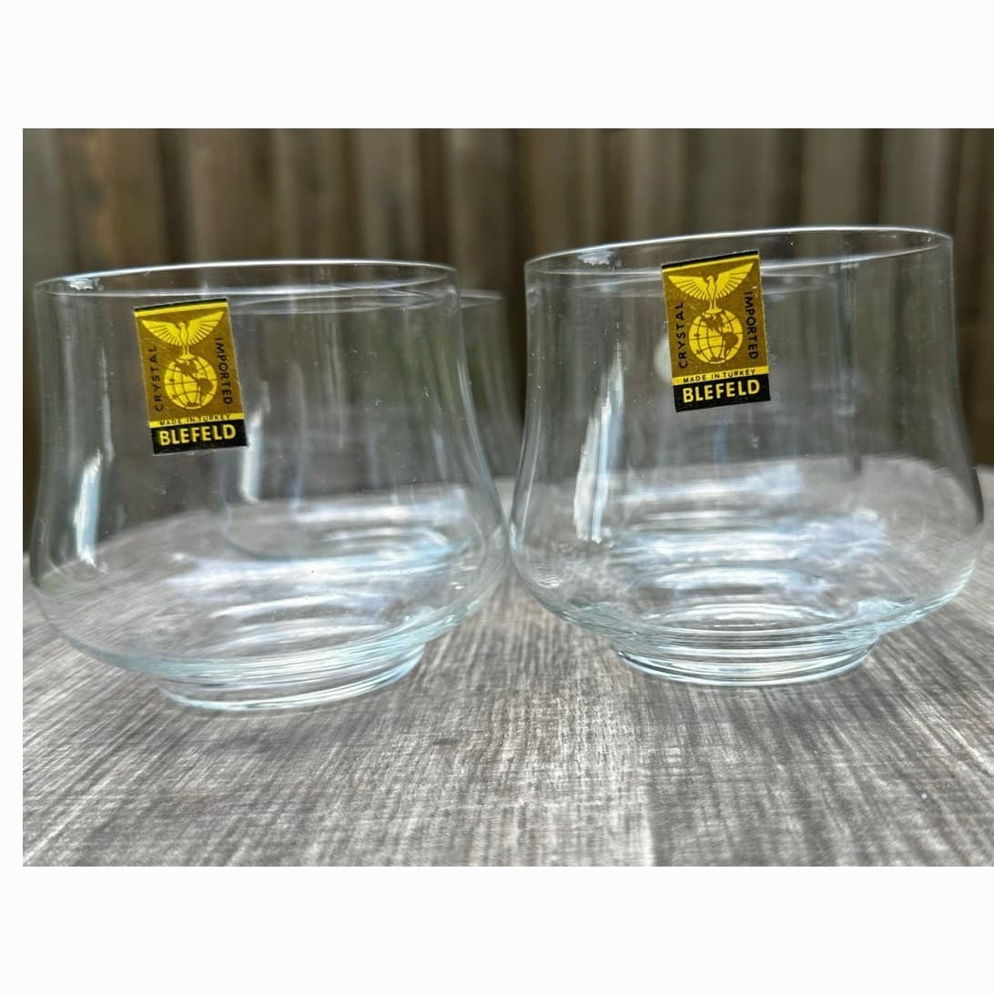 Blefeld Pasabahce MCM Rocks Whiskey Double Old Fashioned Glasses Turkey-Set 4