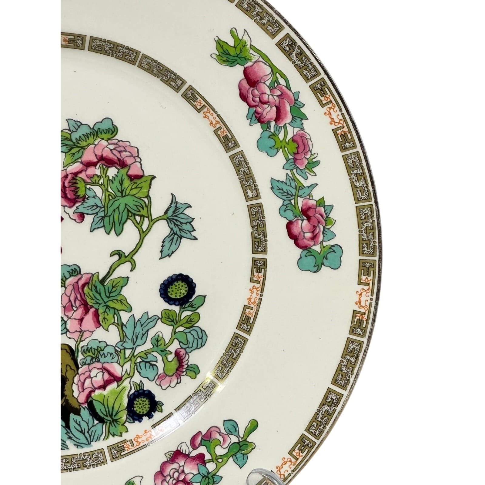 John Maddock & Sons LTD England Vintage 40s 'Indian Tree' 10" Dinner Plate-Set 2 - Thumbnail 5