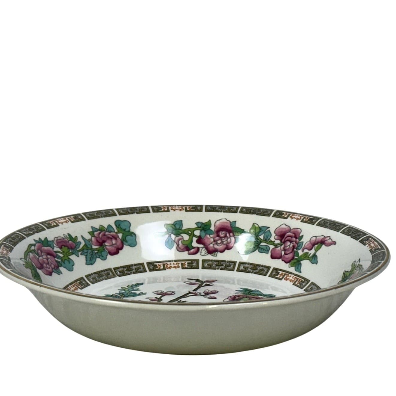John Maddock & Sons LTD England Vintage 40's 'Indian Tree' Coupe Soup Bowl-Rare