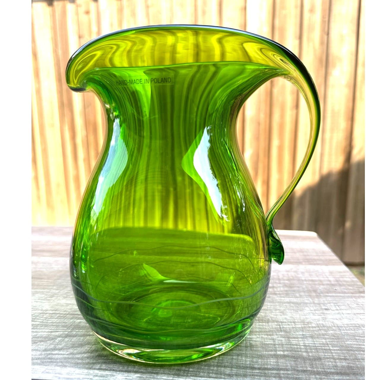 Neiman Marcus Cut-Glass Design Pitcher and Glasses Set-Made in Poland-Rare FInd - Thumbnail 4