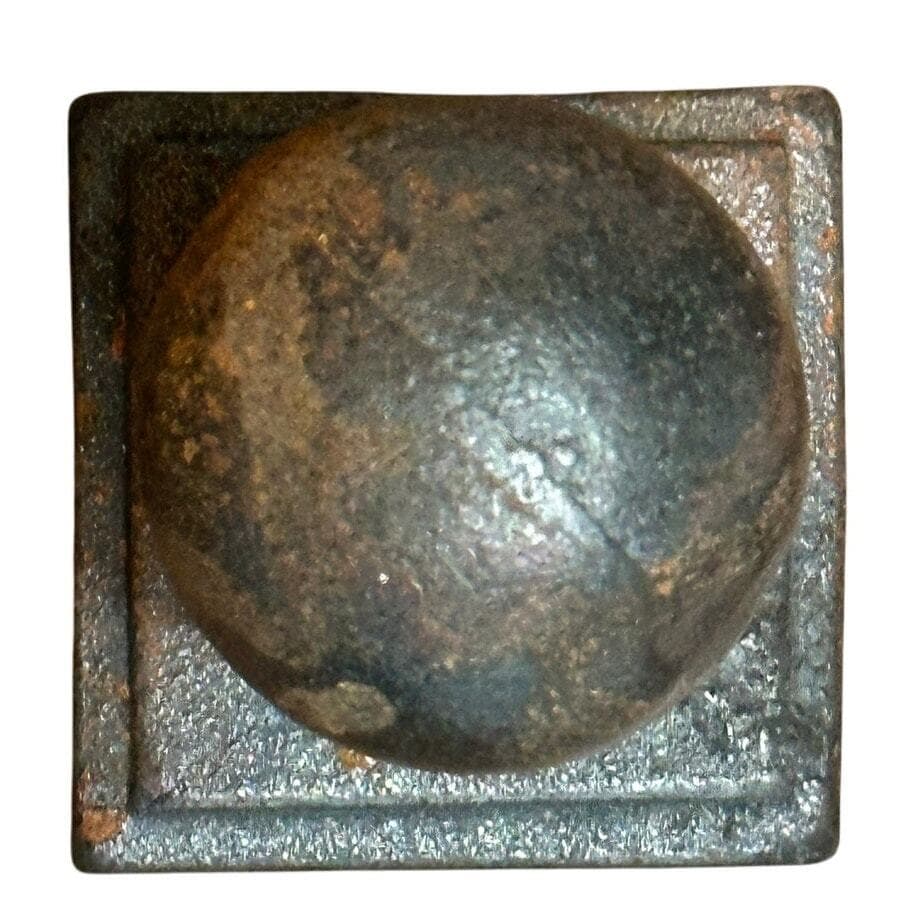 Cast Iron Brown Architectural Post Topper Finial 2-1/2” Square-Vintage! - Thumbnail 3
