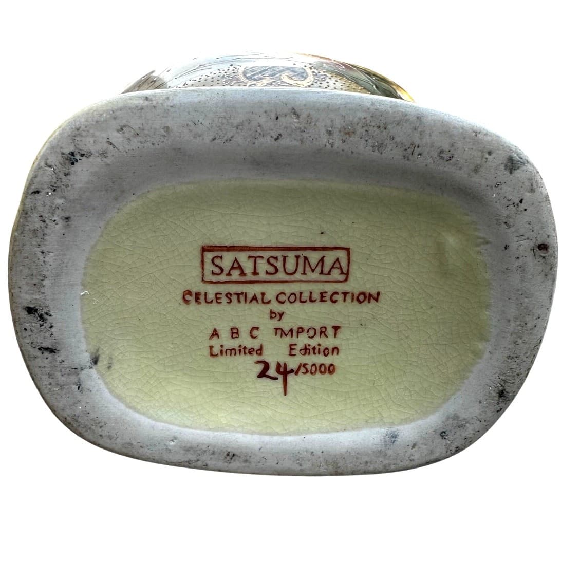 Satsuma Celestial Collection C. Lee Limited Edition Signed 18" Vase/Urn #24/5000 - Thumbnail 11