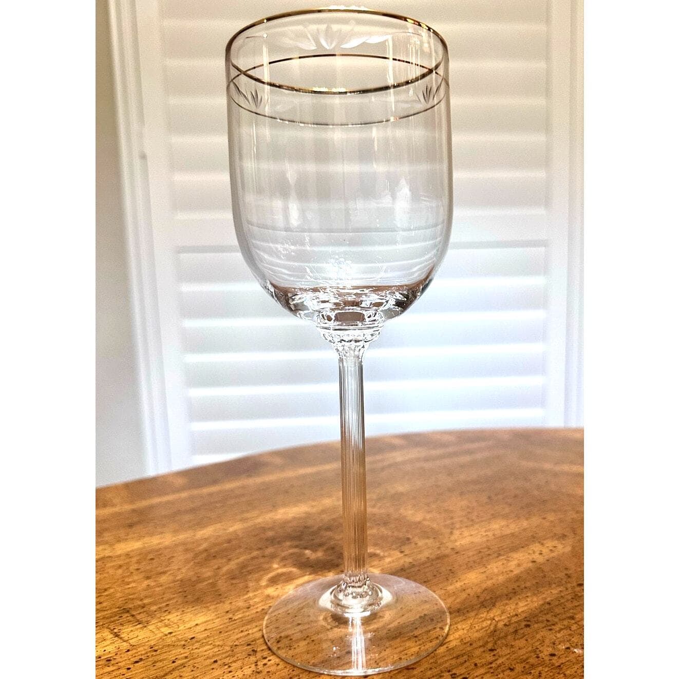 Lenox Kingston Retired Water Goblet Gold Trim-8 3/8"-Excellent! - Thumbnail 2