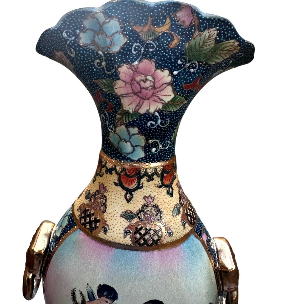 Satsuma Celestial Collection C. Lee Limited Edition Signed 18" Vase/Urn #24/5000 - Thumbnail 10