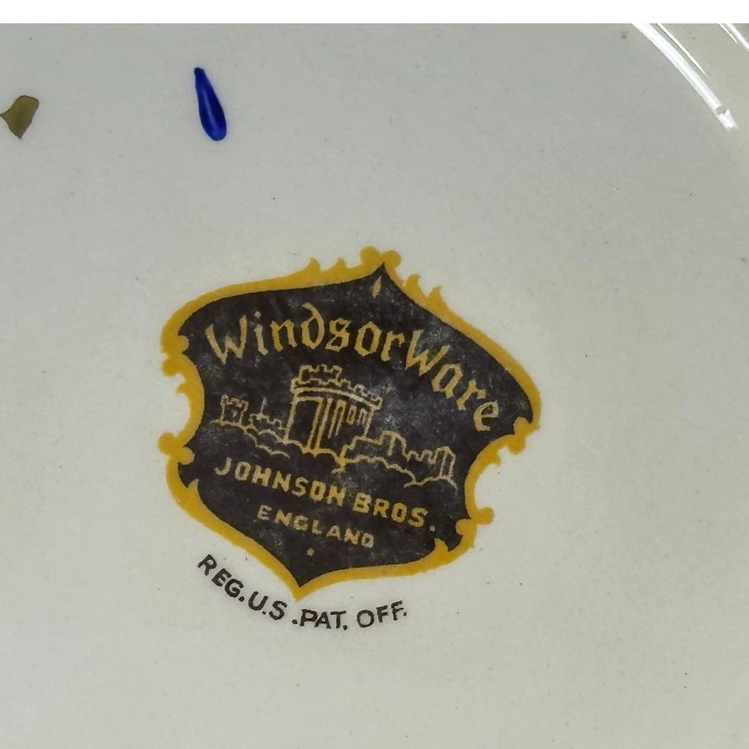 Johnson Bros Retired JB83 Windsor Ware Cobalt Blue/Gold Covered Vegetable Dish - Thumbnail 7