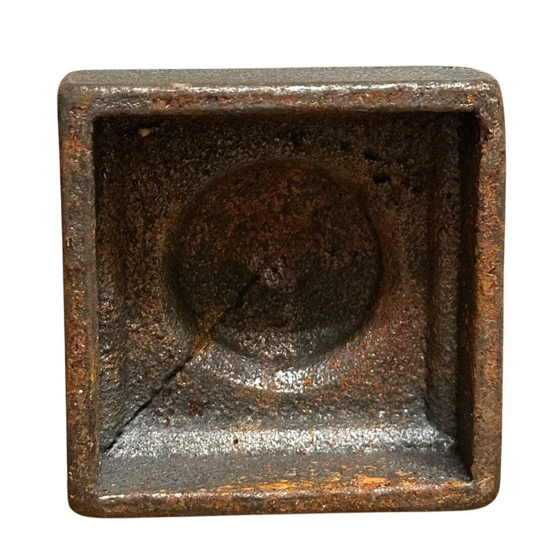 Cast Iron Brown Architectural Post Topper Finial 2-1/2” Square-Vintage! - Thumbnail 4