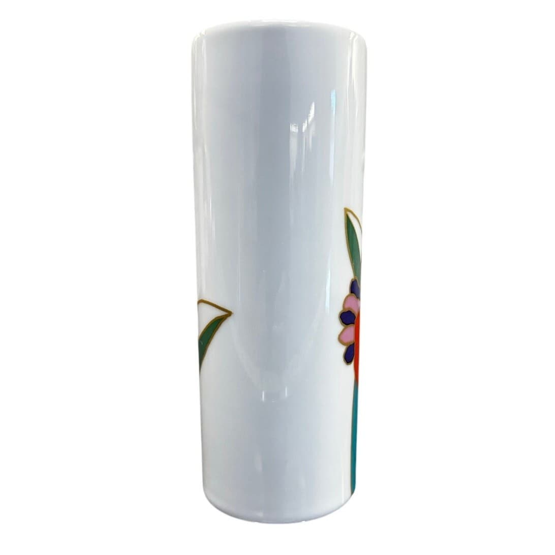 Rosenthal Studio-Linie Vase by Wolf Bauer 1970's Vibrant Poppy Flowers Germany - Thumbnail 4