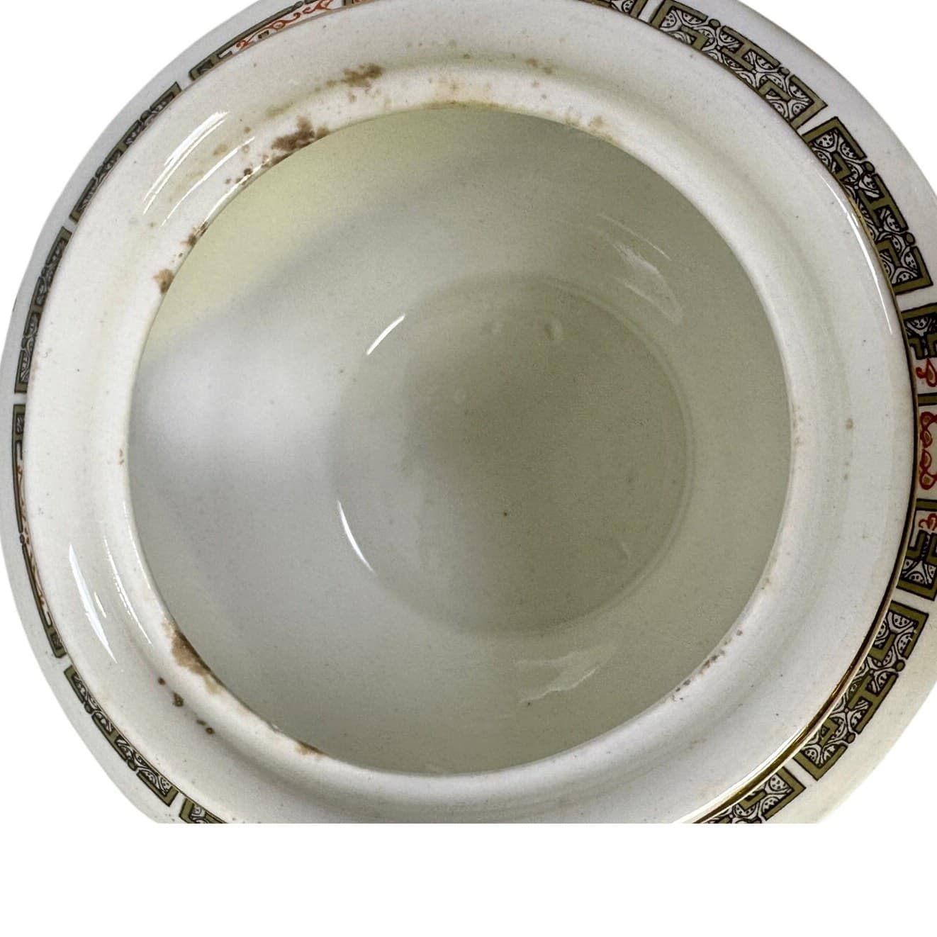 John Maddock & Sons LTD England Vintage 40's 'Indian Tree' Creamer/Sugar Bowl - Thumbnail 8