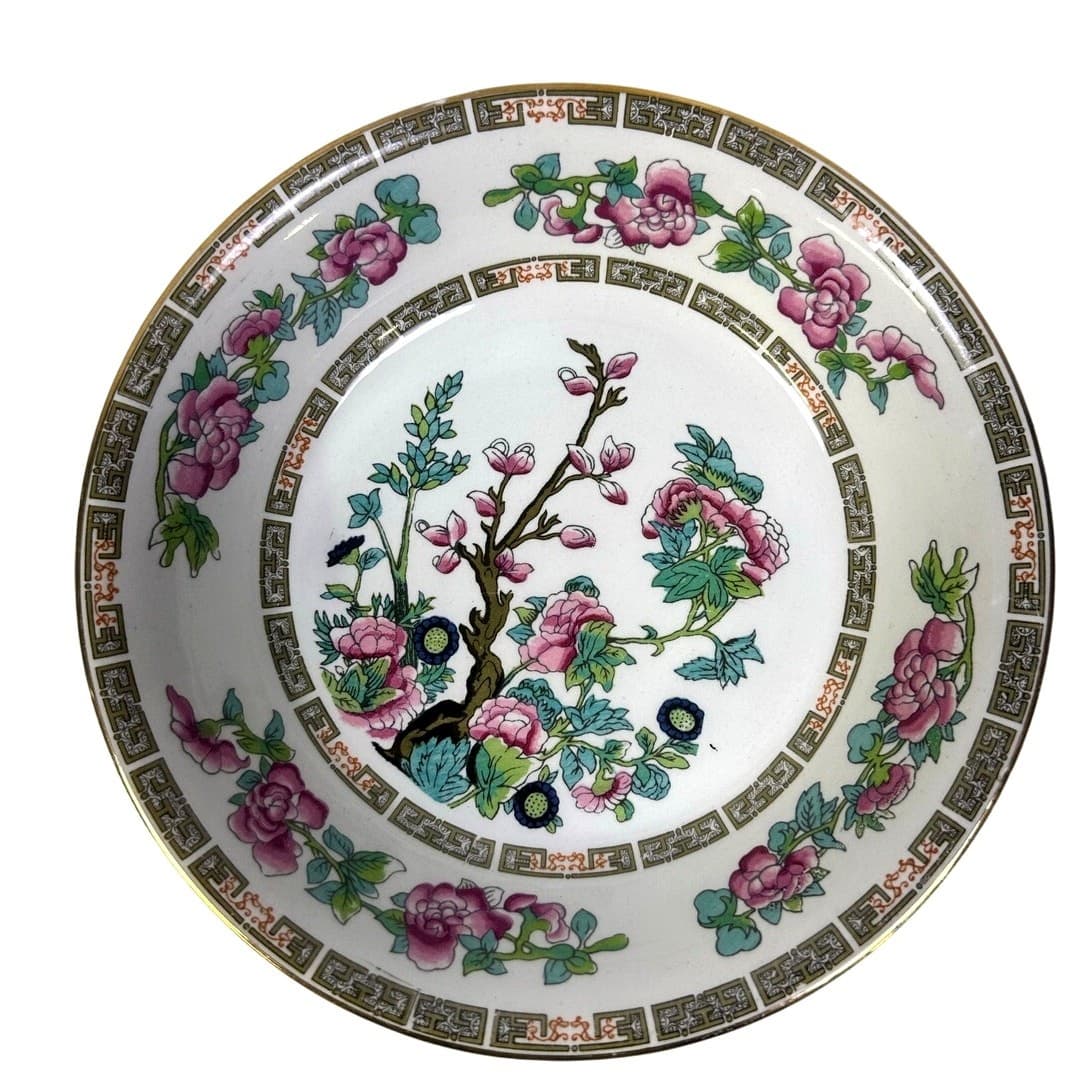 John Maddock & Sons LTD England Vintage 40's 'Indian Tree' Coupe Soup Bowl-Rare - Thumbnail 2