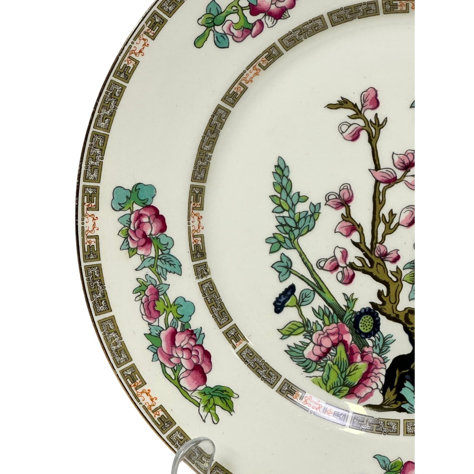 John Maddock & Sons LTD England Vintage 40s 'Indian Tree' 10" Dinner Plate-Set 2 - Thumbnail 3