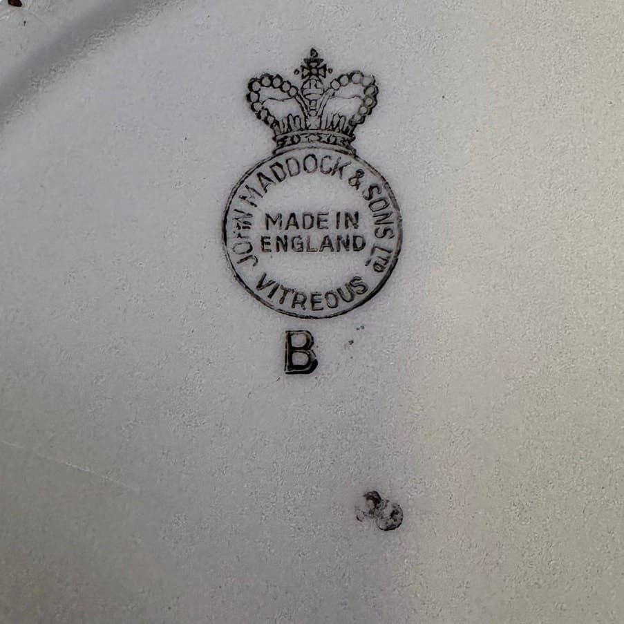 John Maddock & Sons LTD England Indian Tree Vintage 40's 6-PC Place Setting-Rare - Thumbnail 8