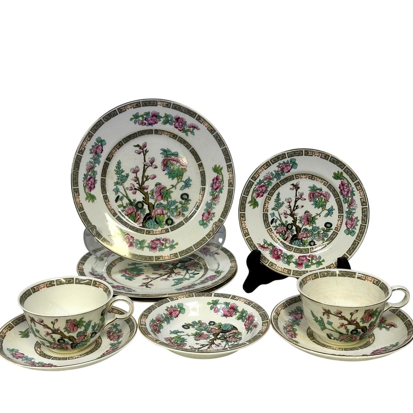 John Maddock & Sons LTD England 'Indian Tree' Vintage 40's-Misc 9-Pieces-Rare
