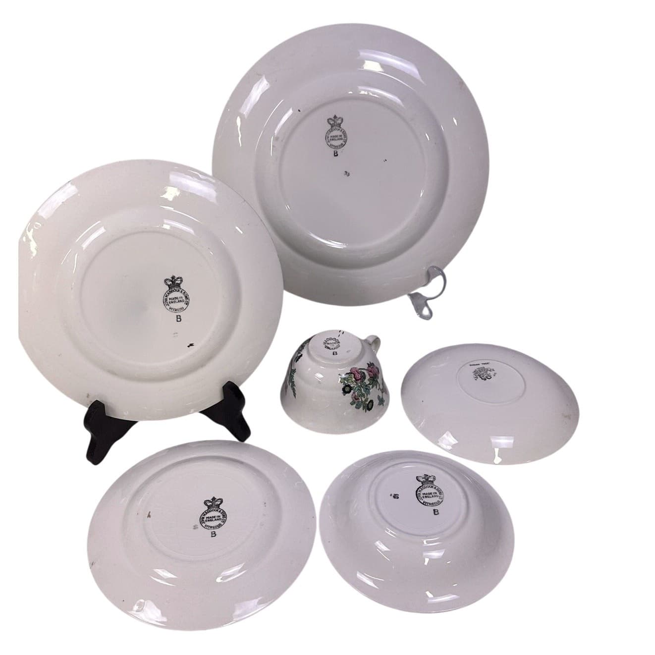John Maddock & Sons LTD England Indian Tree Vintage 40's 6-PC Place Setting-Rare - Thumbnail 7