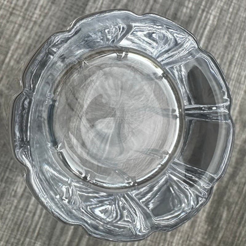 Heavy Geometric Design Crystal 16 oz Coolers Iced Tea Glasses-Stunning-Set of 2 - Thumbnail 9