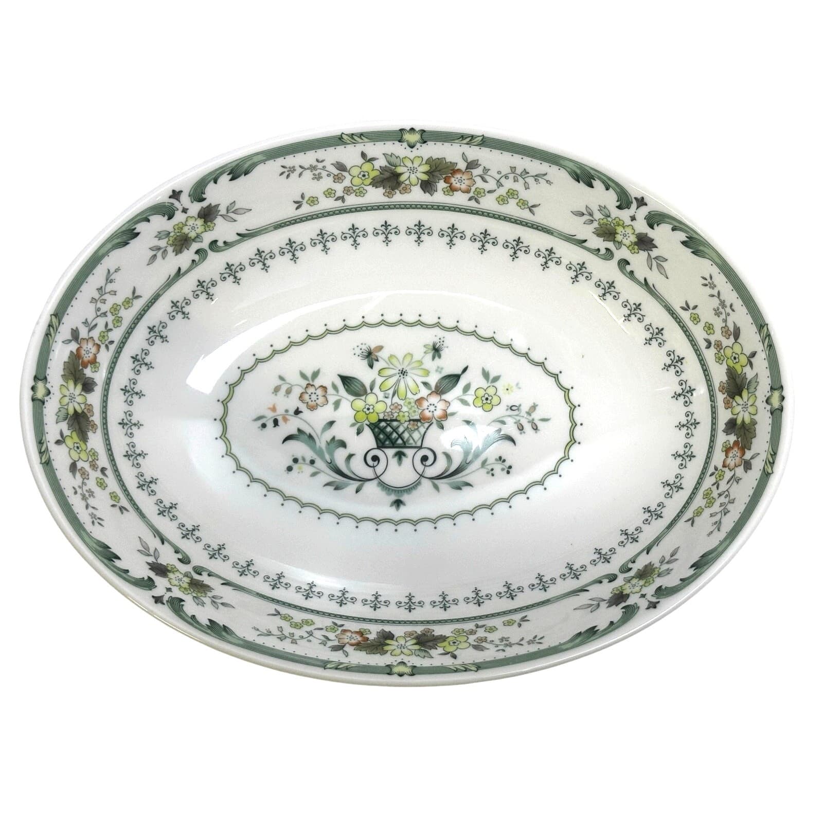 Royal Doulton England 'Provencal' Retired 1967-1997 Oval 9" Serving Bowl - Thumbnail 2