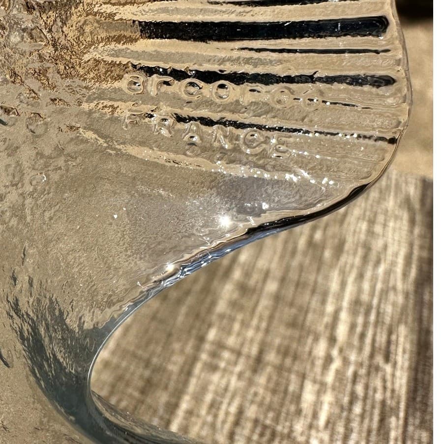 Arcoroc France Vintage Textured Clear Glass Poisson Fish Shape 10"x8.25" Plate - Thumbnail 6