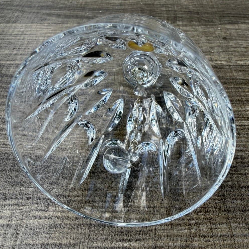 Bleikristall Bavaria Germany Vintage 24% Lead Crystal Bell Faceted Handle - Thumbnail 3