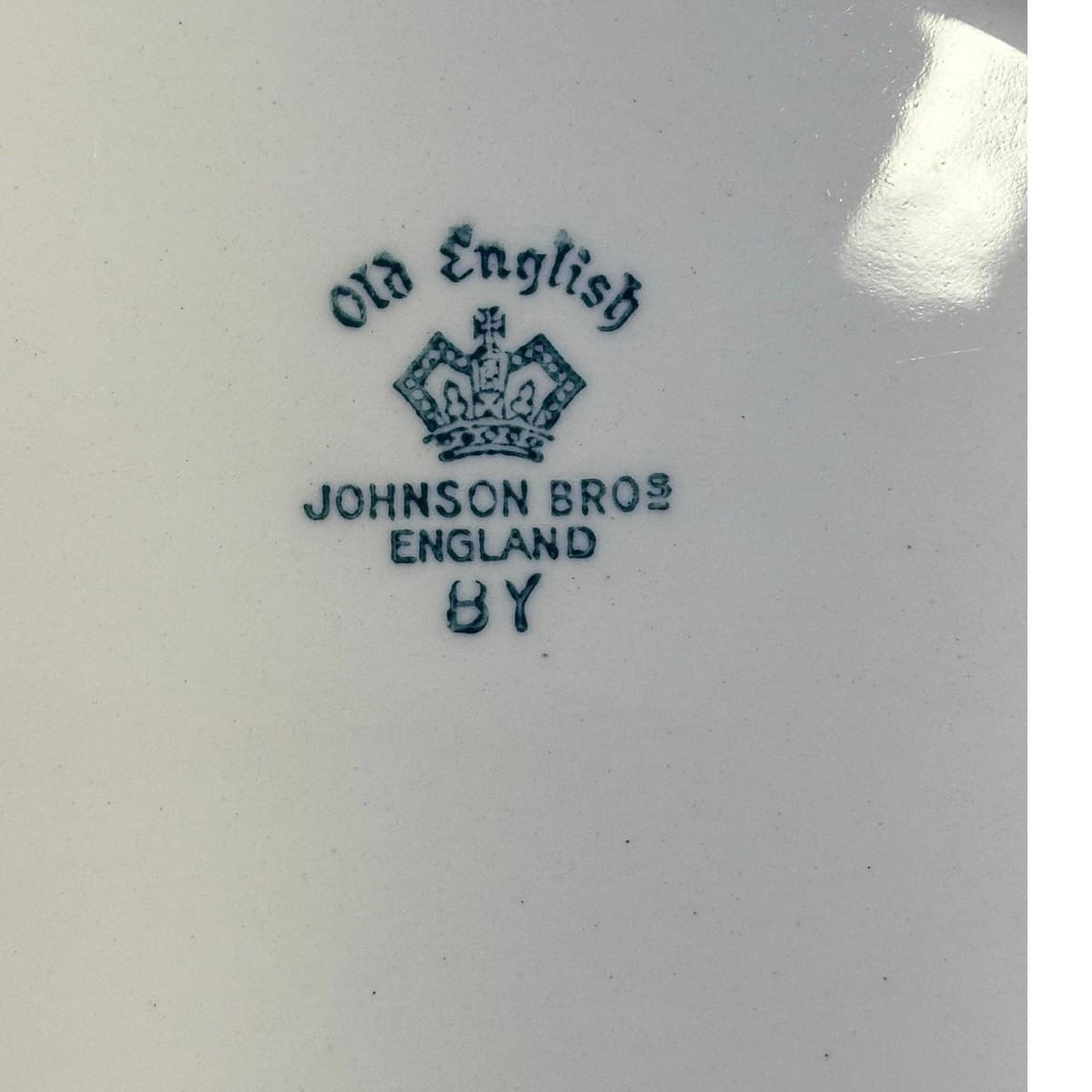 Johnson Bros Retired JB83 Windsor Ware Cobalt Blue/Gold Oval Serving Platter - Thumbnail 8