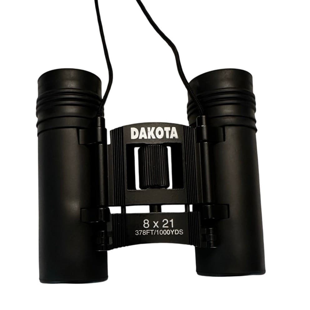 Dakota Folding Binoculars 8x21 Quantaray/378 Feet/100 yards with Case and Cloth - Thumbnail 3