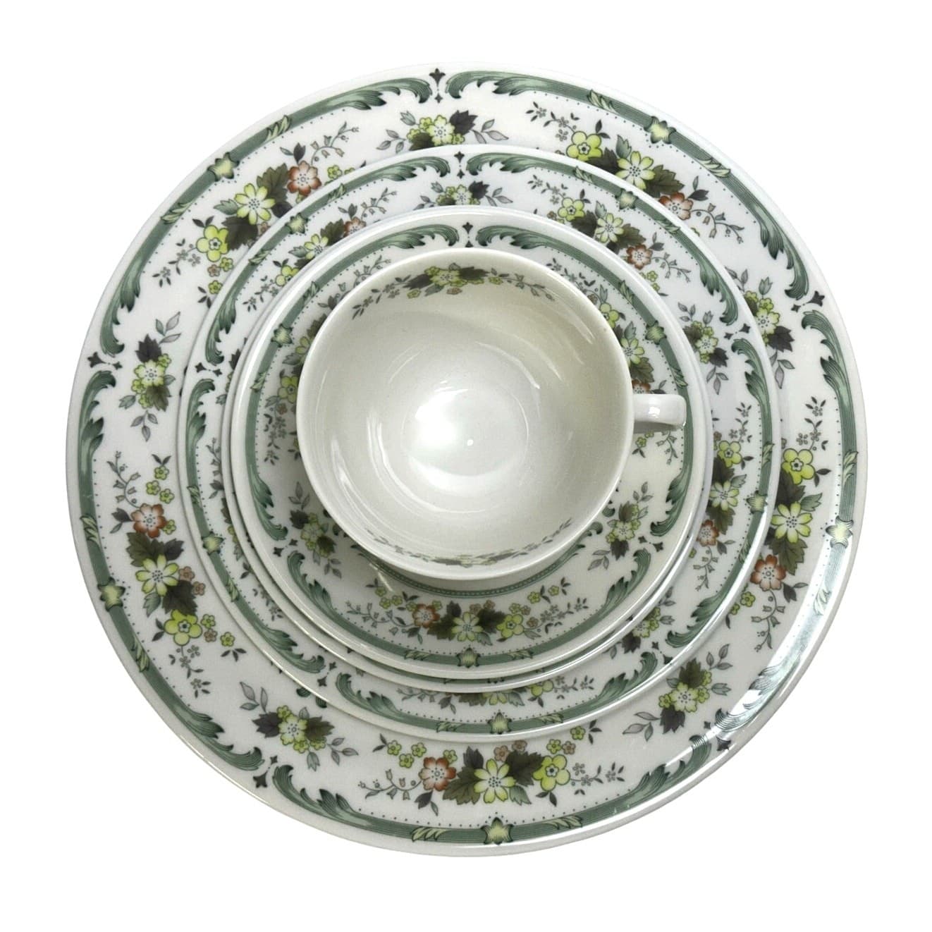 Royal Doulton Provencal England Retired 5-Piece Place Setting-Exceptional - Thumbnail 2