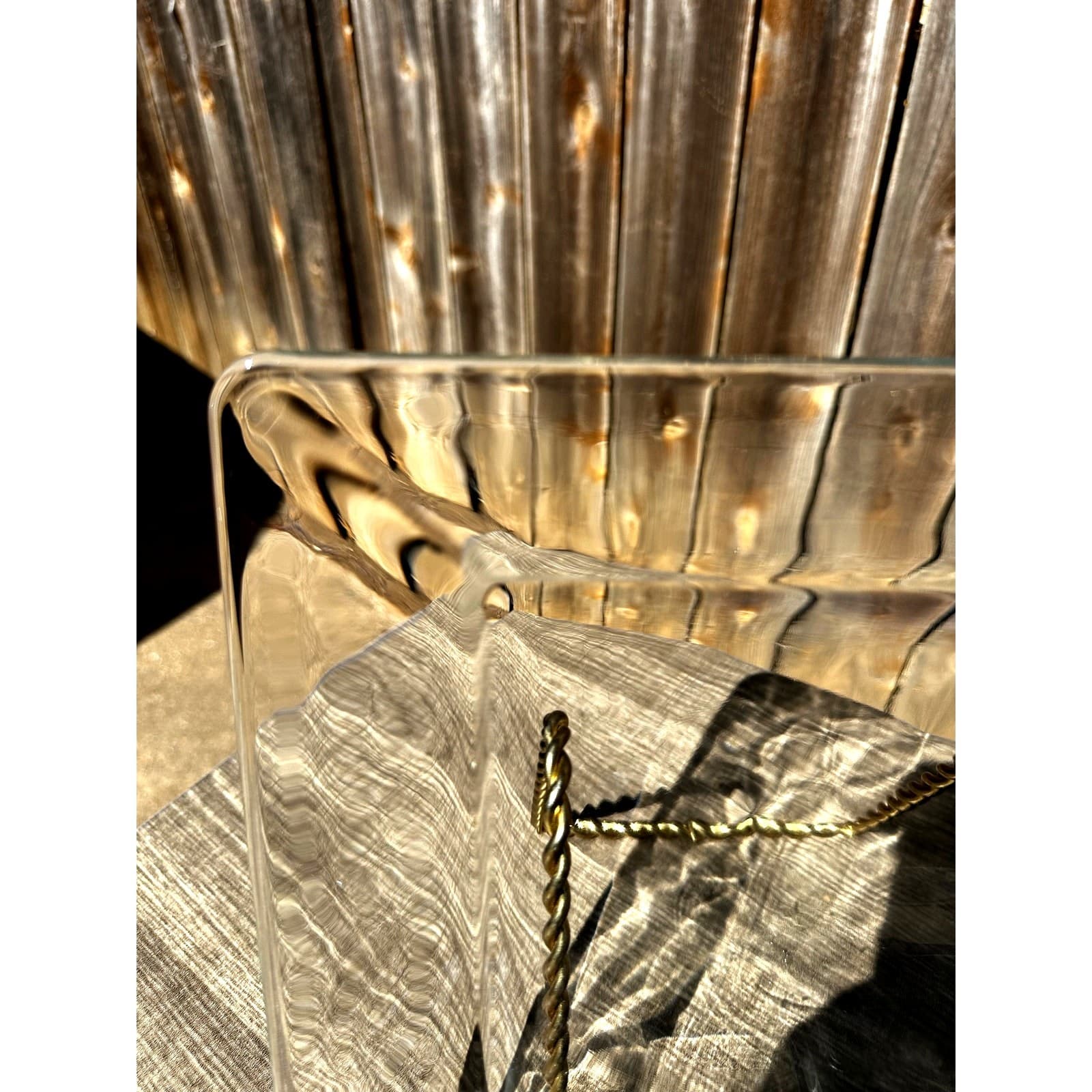 Contemporary Heavy Clear Glass Square Serving Platter & Dipping Bowls-3 PC Set - Thumbnail 4