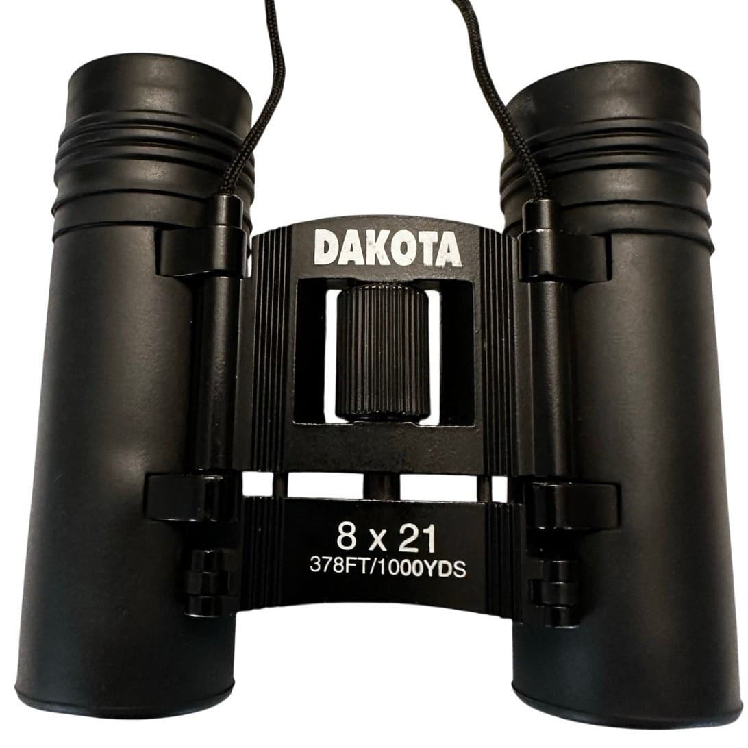 Dakota Folding Binoculars 8x21 Quantaray/378 Feet/100 yards with Case and Cloth - Thumbnail 5