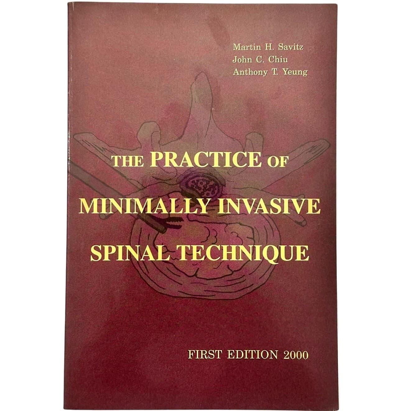 The Practice of Minimally Invasive Spinal Technique 1st Ed 2000 Softback
