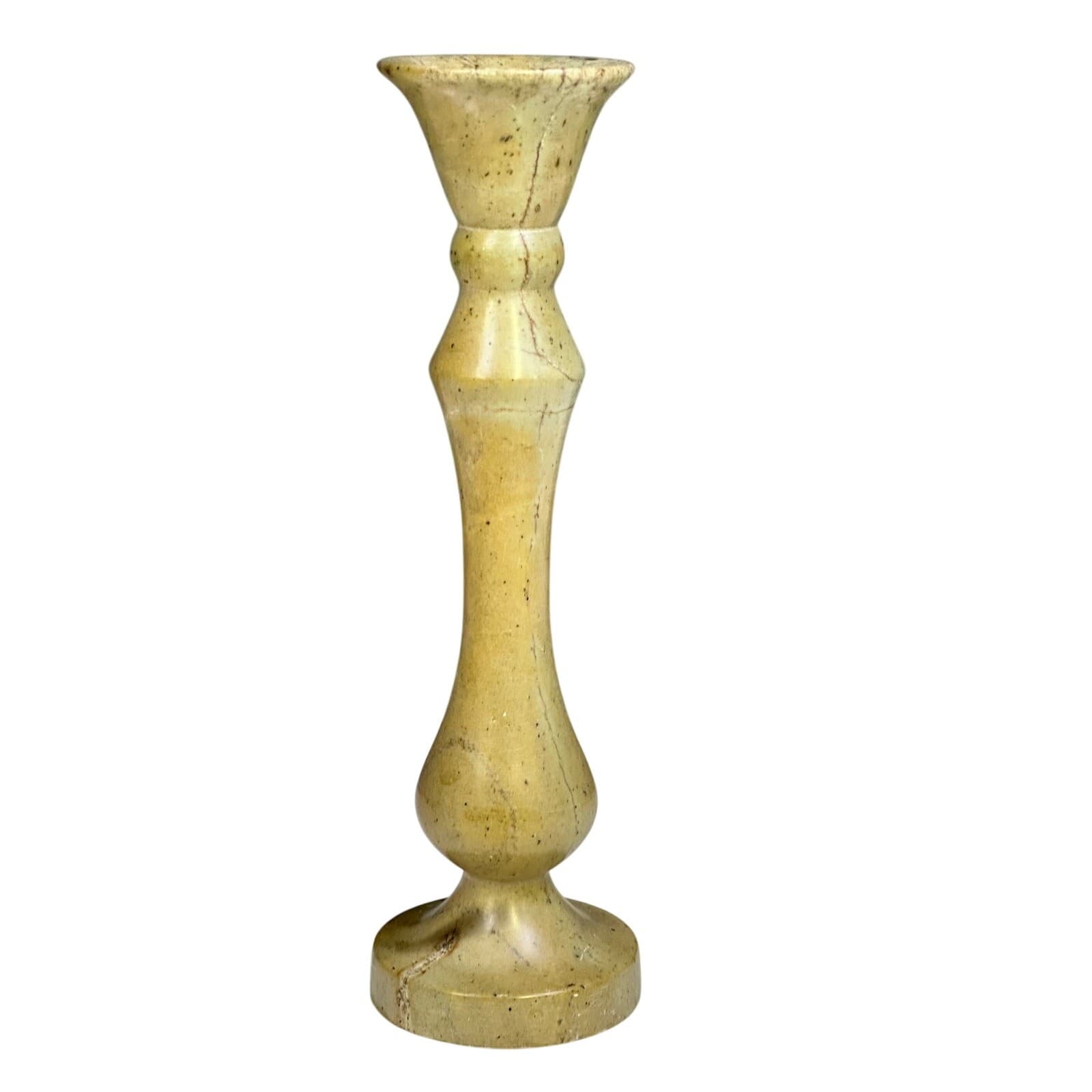 ICAPS Ltd Artesanto de Pedra Sabao Brazil Soap Stone Candle Stick Vintage - Thumbnail 3
