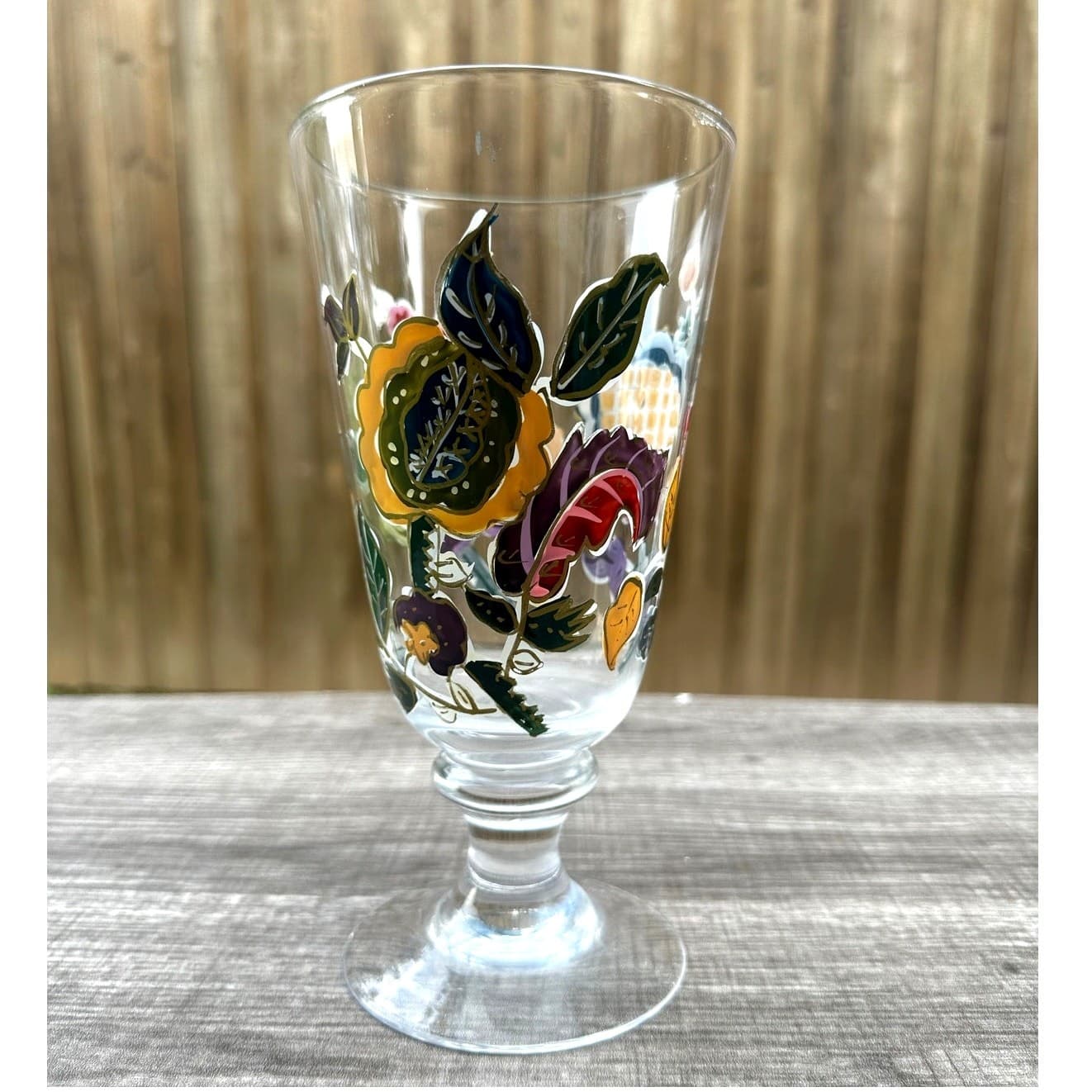 Noble Excellence Napa Valley Collection Hand Painted 22 oz Water/Ice Tea Goblet - Thumbnail 3