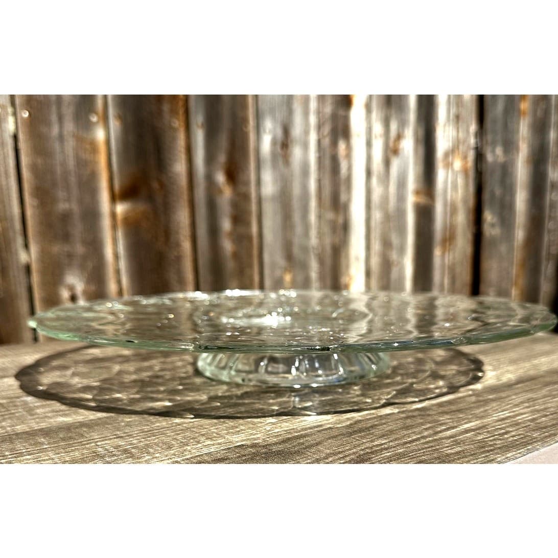 Indiana Glass Retired Vintage 1960's 'Constellation 13" Footed Cake Plate - Thumbnail 2
