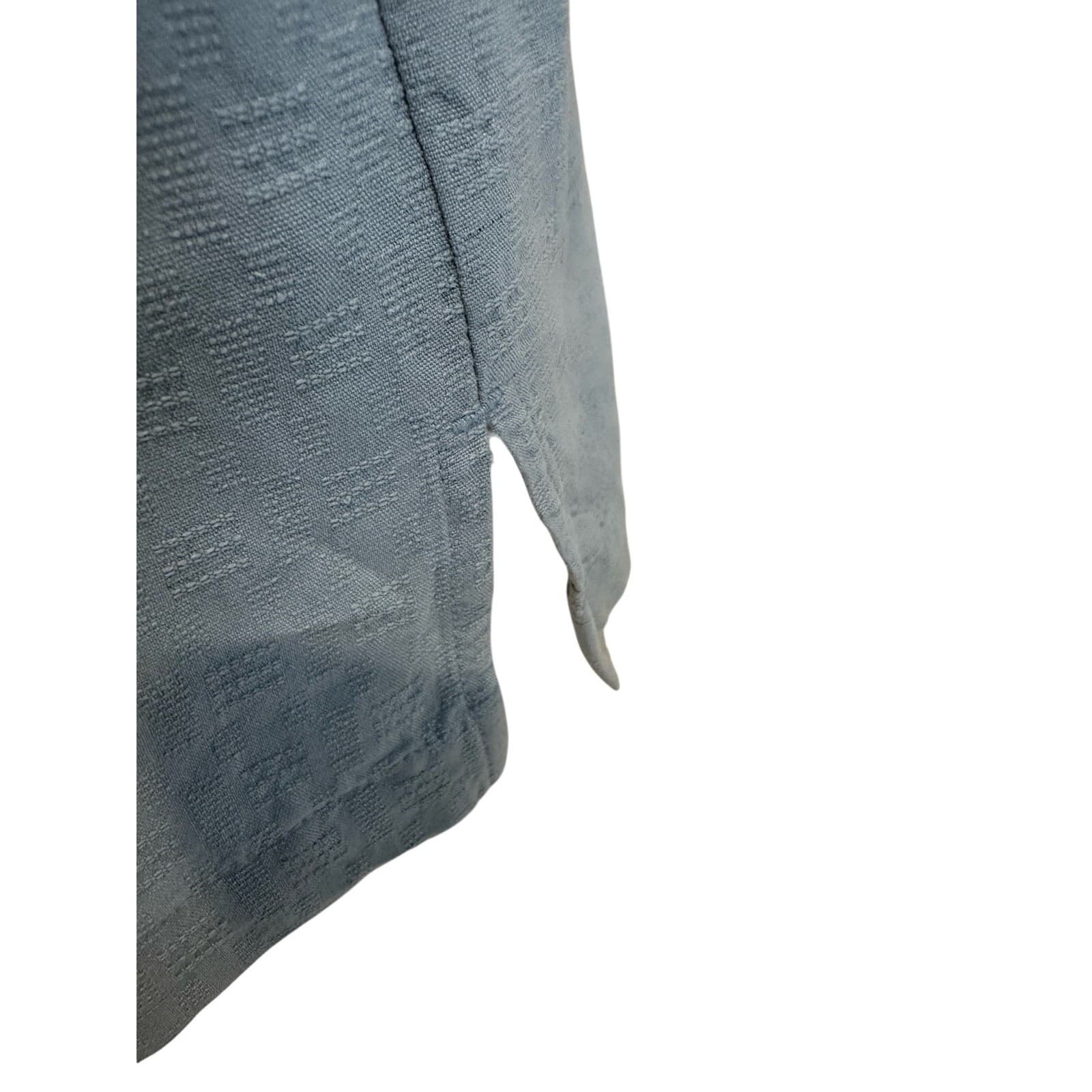 Jamaican JAXX Light Blue Gray 100% Silk Shirt Size Large - Thumbnail 6