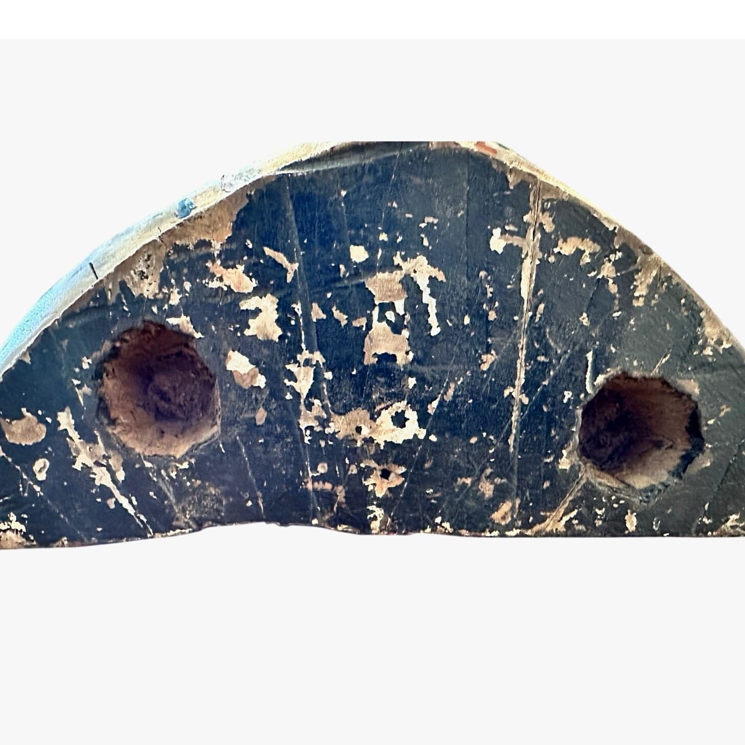 West African Wooden Hand Carved Primitive Painted/Pigmented Tribal Mask (Pende?) - Thumbnail 7