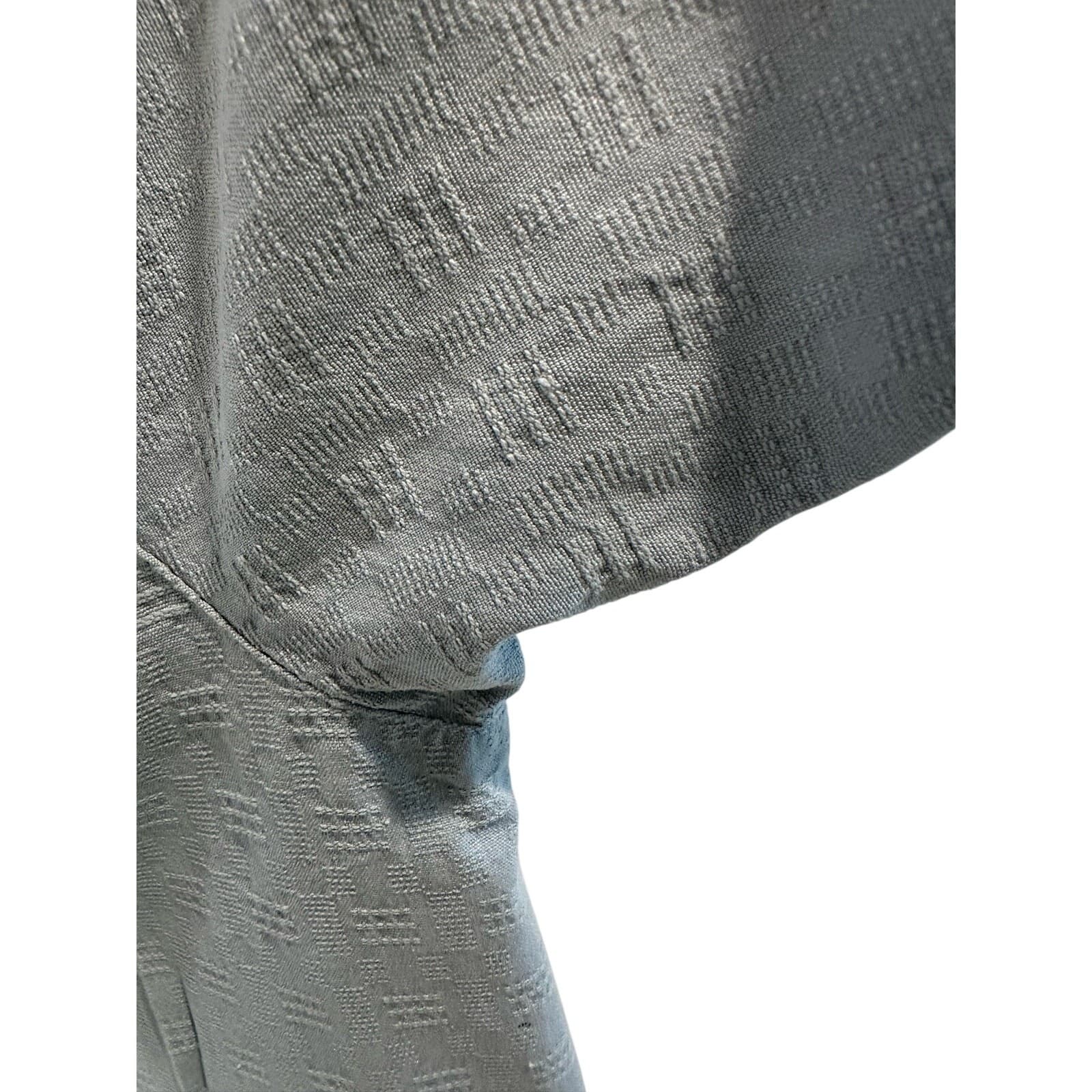 Jamaican JAXX Light Blue Gray 100% Silk Shirt Size Large - Thumbnail 8