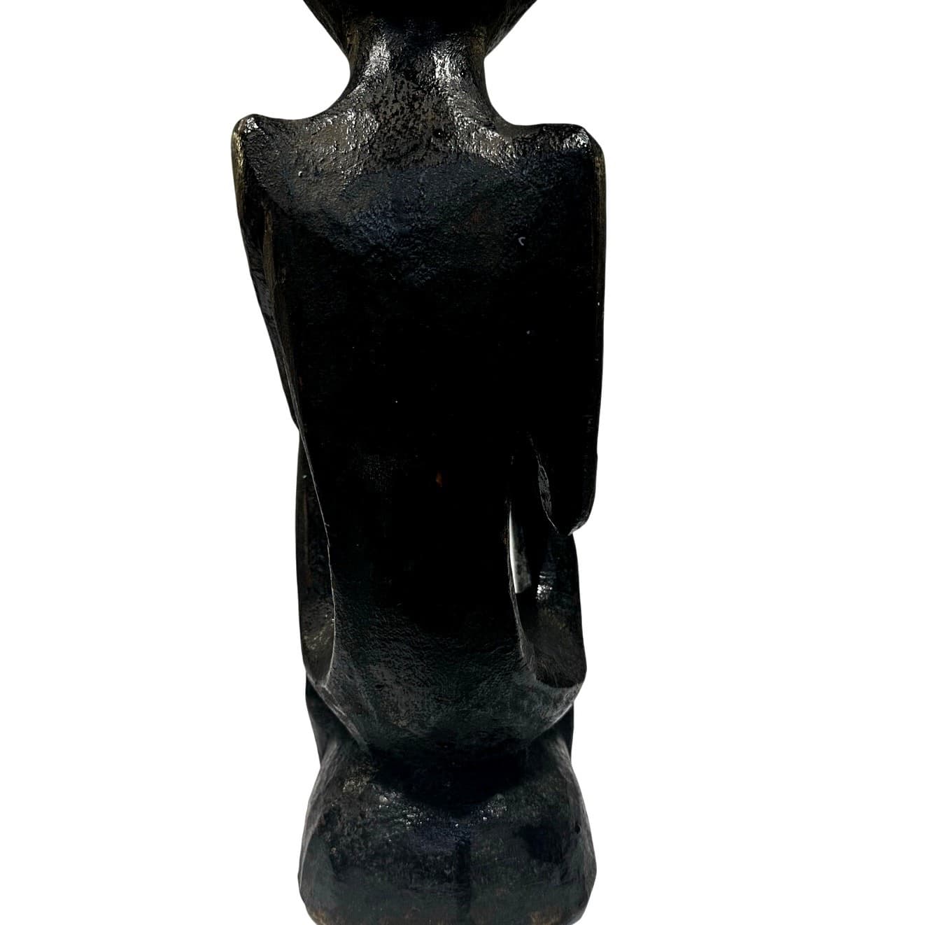 African Carved Wood Seated Fetish/Ritual Figure Congo Region Replica - Thumbnail 13
