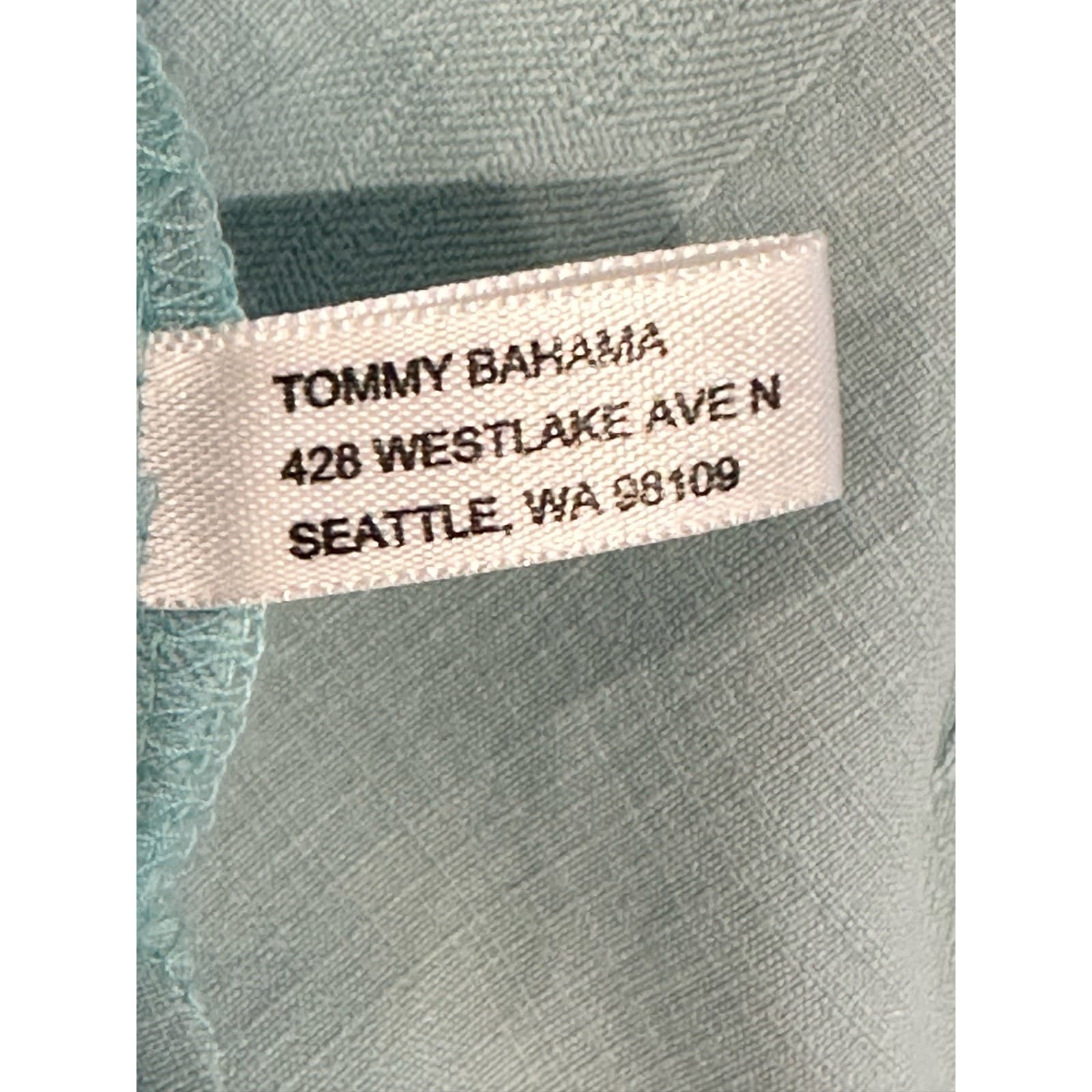 Tommy Bahama Light Blue Gray 100% Silk Shirt Large - Thumbnail 15