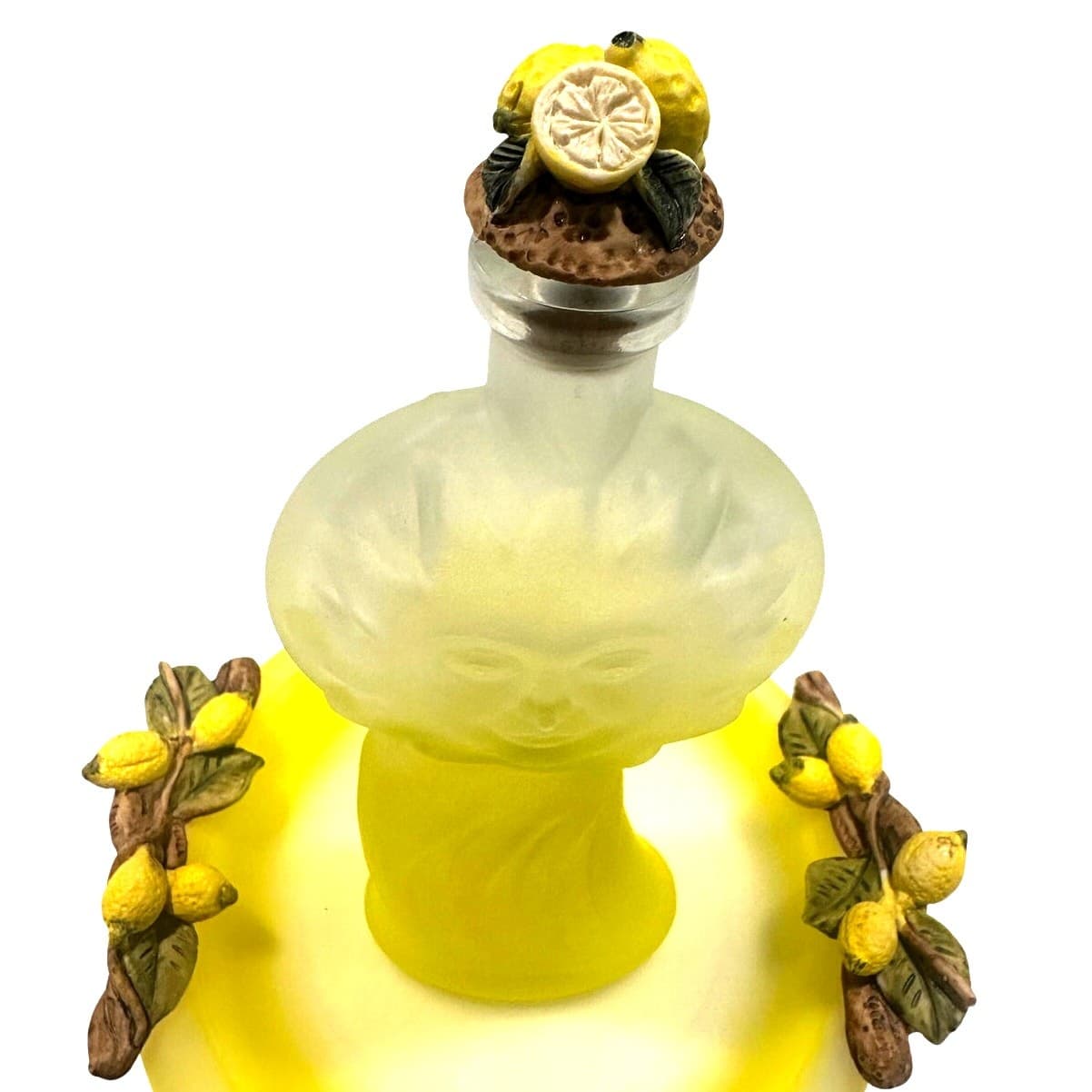 Vintage Italian Dal Santo Limoncello One-of-a-Kind 14PC Decanter/Tray/12 Glasses - Thumbnail 5