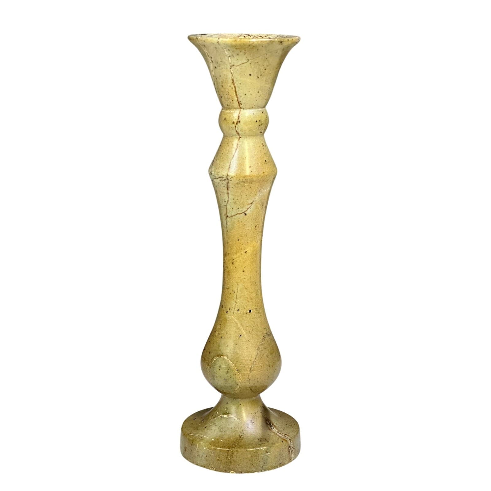 ICAPS Ltd Artesanto de Pedra Sabao Brazil Soap Stone Candle Stick Vintage - Thumbnail 2