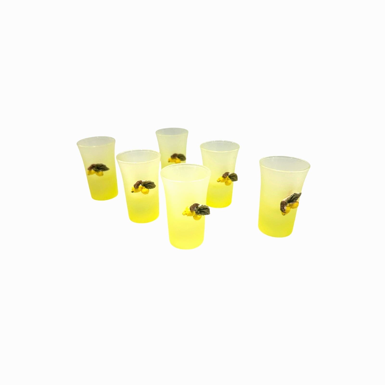 Vintage Italian Dal Santo Limoncello One-of-a-Kind 14PC Decanter/Tray/12 Glasses - Thumbnail 16