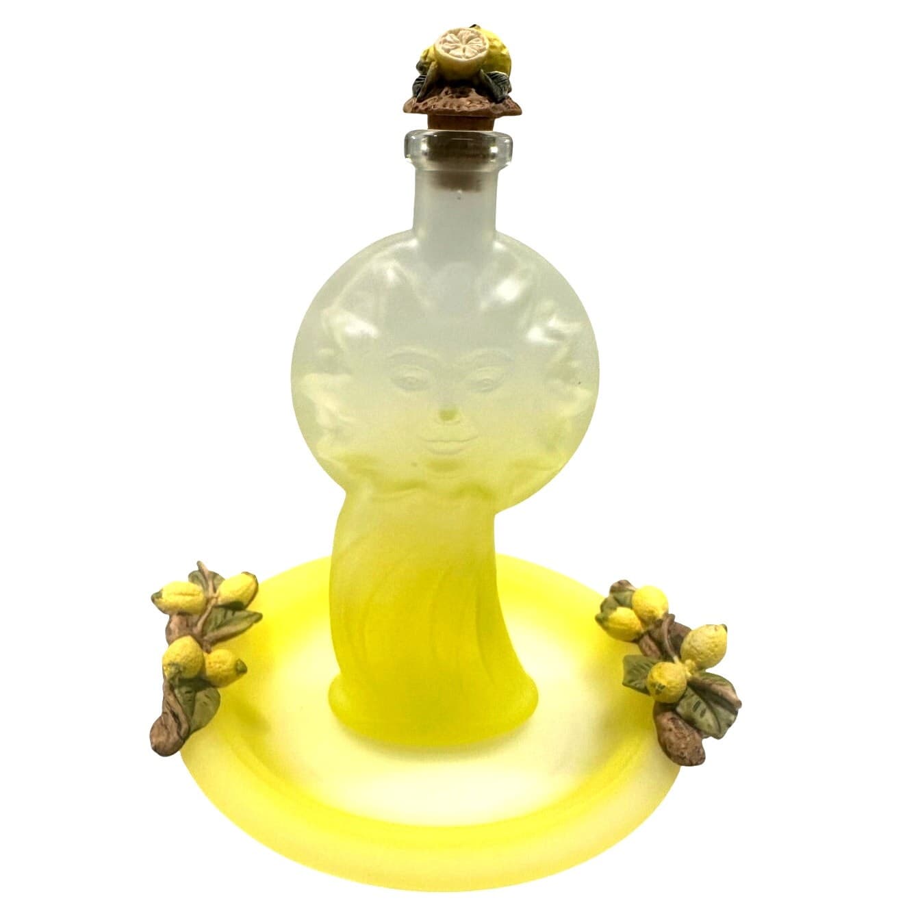 Vintage Italian Dal Santo Limoncello One-of-a-Kind 14PC Decanter/Tray/12 Glasses - Thumbnail 2