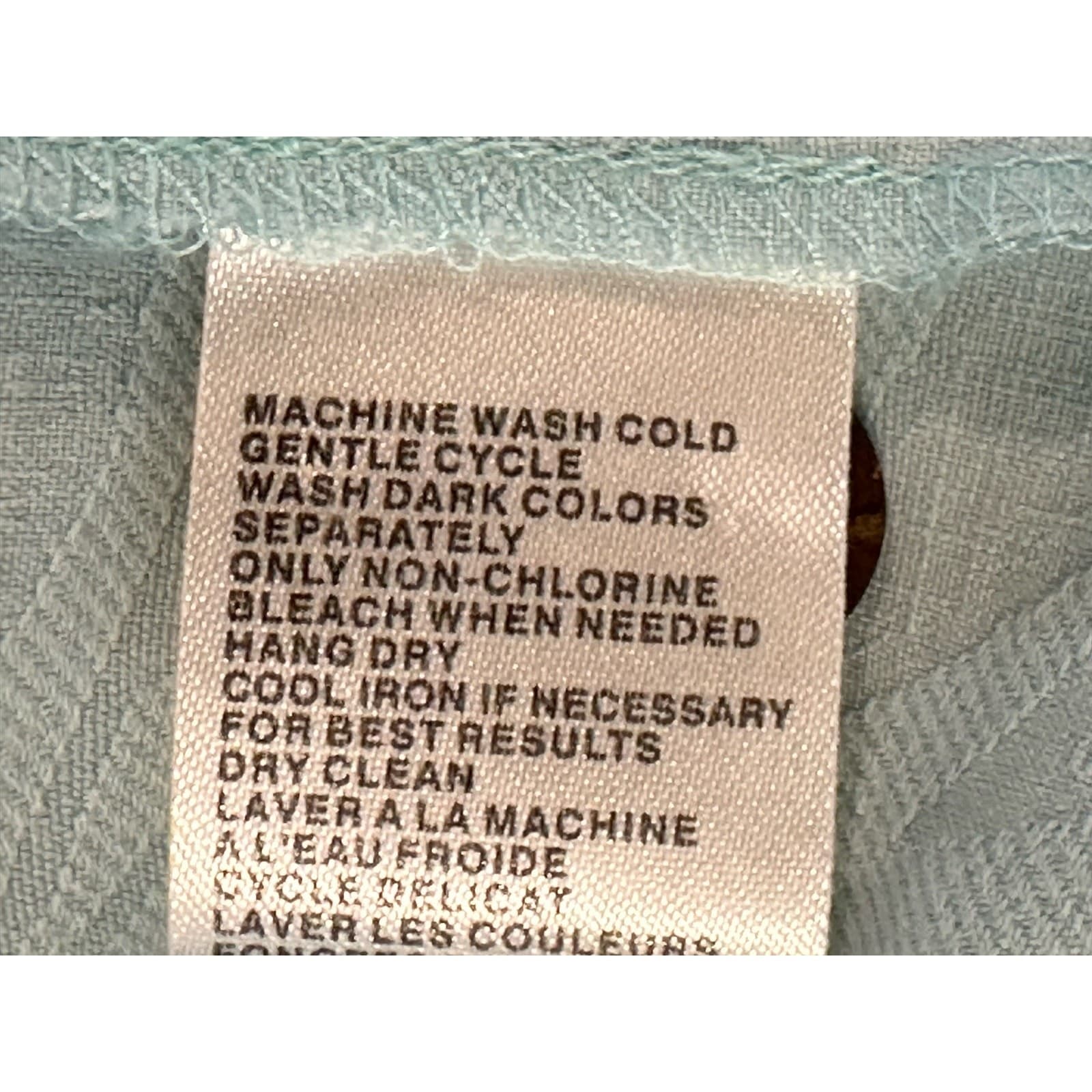 Tommy Bahama Light Blue Gray 100% Silk Shirt Large - Thumbnail 14