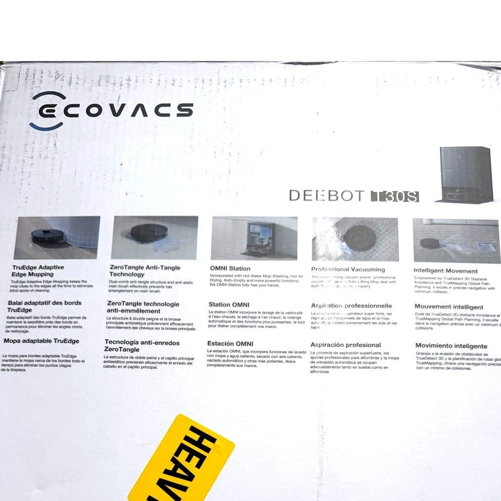 ECOVACS DEEBOT T30S OMNI Robot Vacuum Mop Self Emptying Smart Vacuum - Thumbnail 10