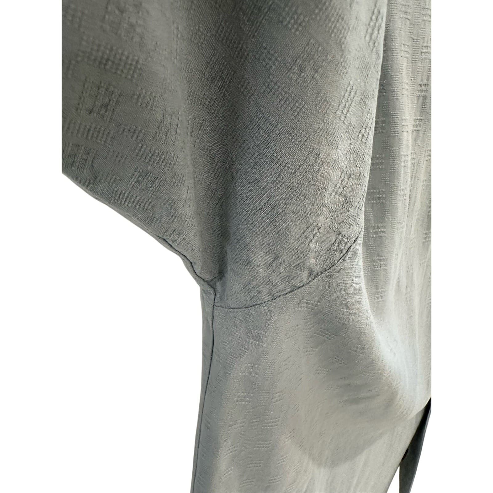 Jamaican JAXX Light Blue Gray 100% Silk Shirt Size Large - Thumbnail 7