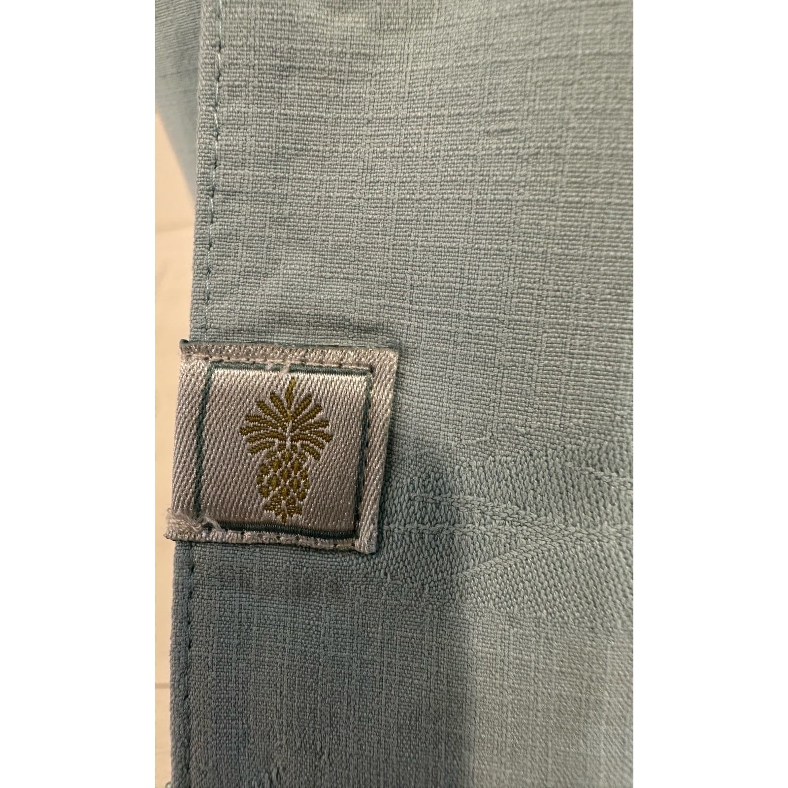 Tommy Bahama Light Blue Gray 100% Silk Shirt Large - Thumbnail 7